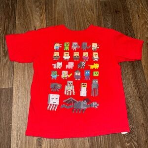 Red Minecraft Kids XXS Shirt